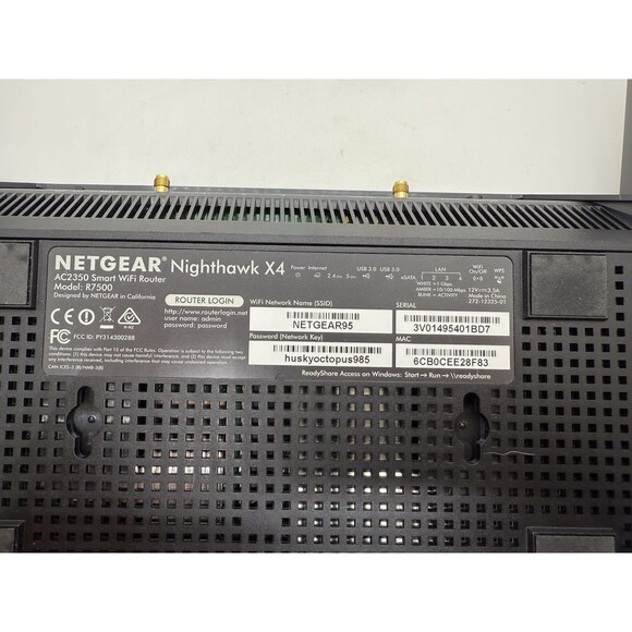 Netgear Nighthawk X4 R7500 2330 Mbps 4-Port Gb Wireless N Router Fast Games Test - Picture 3 of 16